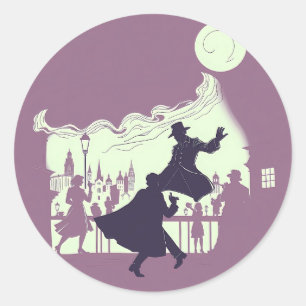 Redonda Duel de la sombra del tiempo: Pegatina de fantasía