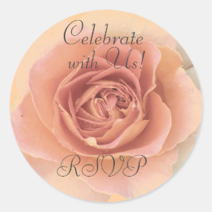 Redonda Dusty Rosa Pegatina RSVP