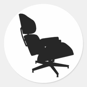 Redonda Eames Lounge Chair Pegatina