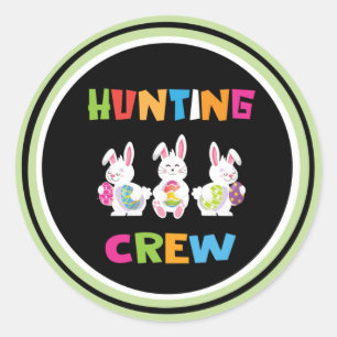 Redonda Easter Egg Hung Crew Classic Round Pegatina