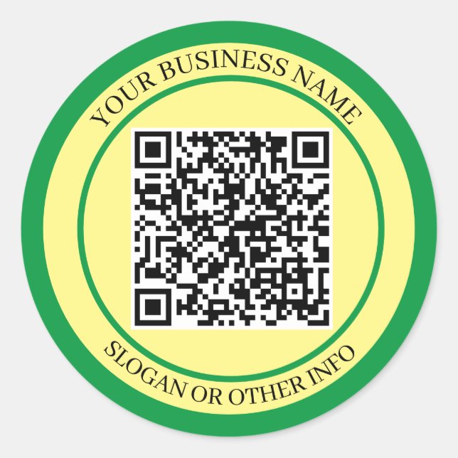 Redonda EcoBoost Business: Pegatina de código QR (Anverso)