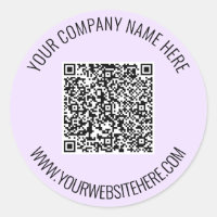 Ejemplo de código QR y Pegatina de texto Personali
