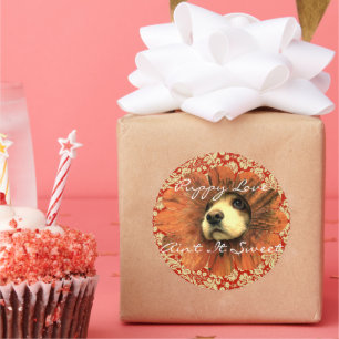 Redonda El amor de los cachorros no es dulce Pegatina