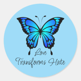 Redonda El amor transforma al odio Pegatina