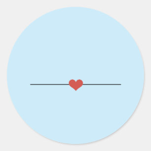 Redonda El azul claro hace tu propio Pegatina redondo clás