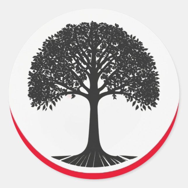 Redonda El estudio Pegatina (Anverso)