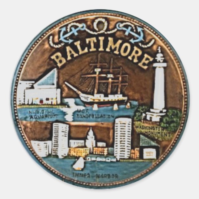 Redonda EL GRÁFICO 1 - Pegatina (Anverso)