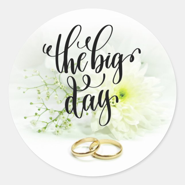 Redonda El gran Pegatina de la ronda clásica de los días (Anverso)