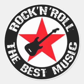 Redonda El mejor pegatina de la música