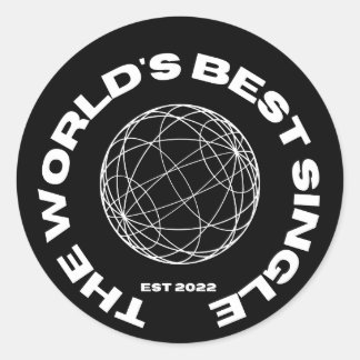 Redonda El mejor Pegatina único del mundo