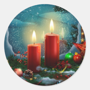 Redonda El navidad lindo modificó al pegatina del regalo