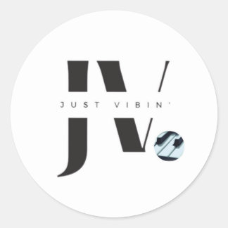 Redonda El Pegatina contemporáneo de Just Vibin