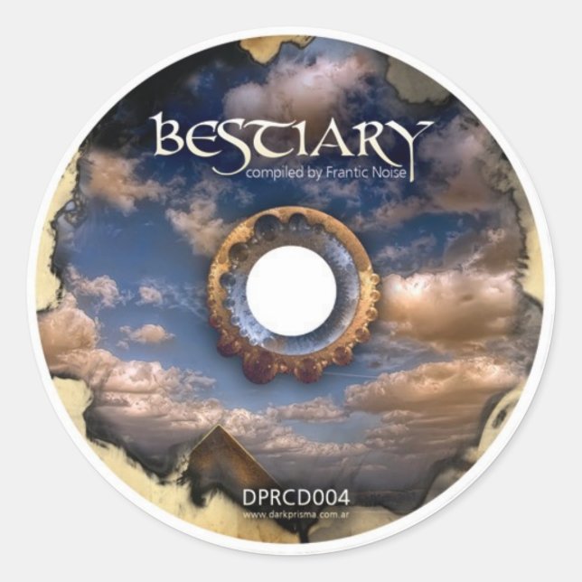 Redonda El Pegatina de CD de Bestiary (Anverso)