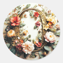 Redonda El Pegatina de la carta o sobre