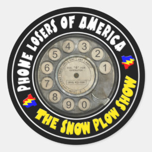 Redonda El pegatina de la demostración del quitanieves