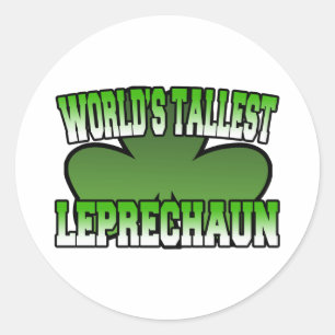 Redonda El Pegatina de Leprechaun más alto del mundo