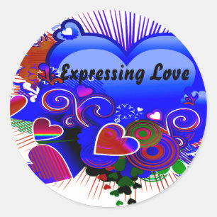 Redonda El_ Pegatina de Love Express