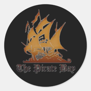 Redonda El pegatina de Pirate Bay