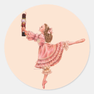 Redonda El pegatina del ballet del cascanueces