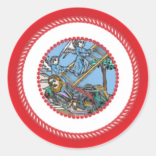 Redonda El Pegatina mayor de Jesse Tree Jacob