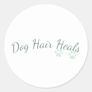 Redonda El pelo del perro cura la cita Pegatina para los a