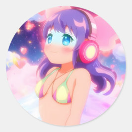 Redonda El Stellargroove Ayumi Round Pegatina #03