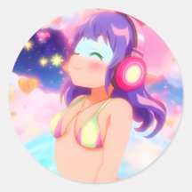 El Stellargroove Ayumi Round Pegatina #05