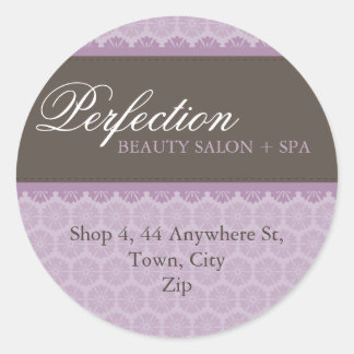 Redonda ELEGANTE DIRECCIÓN PEGATINA SEAL :: perfección 2A
