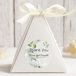 Redonda Elegante y suave Pegatina redondo Orquídea Clásica