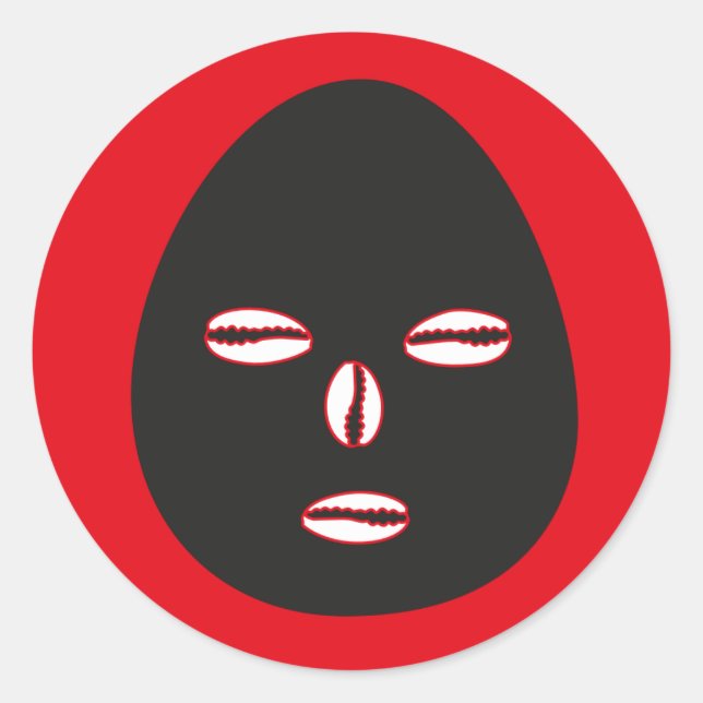 Redonda Eleggua pegatina (Anverso)