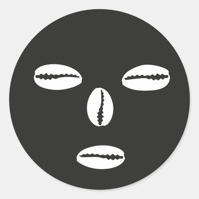 Redonda Eleggua pegatina (Anverso)