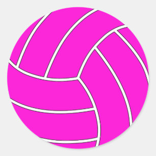 Redonda Elegir a cualquier Pegatina de voleibol Personaliz