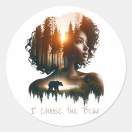 Redonda Elijo al Pegatina del oso