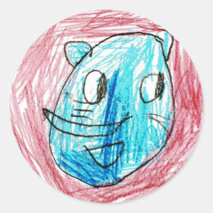 Redonda Ellie: Pegatina redondo