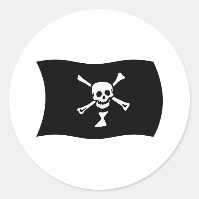 Redonda Emanuel Wynne Flag Pegatina (Anverso)