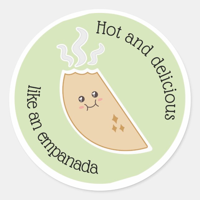 Redonda Empanadita Power Pegatina (Anverso)
