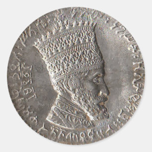 Redonda Emperador Selassie I Pegatina