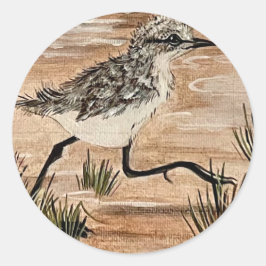 Redonda En el Pegatina de ejecución