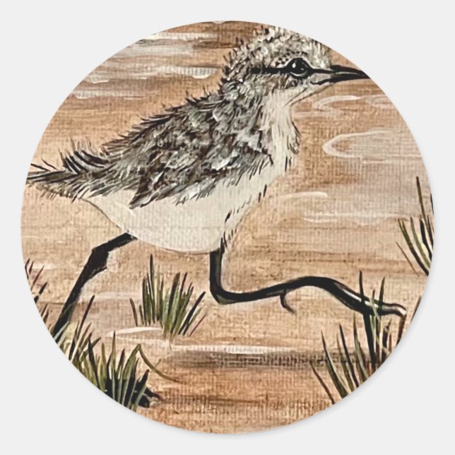 Redonda En el Pegatina de ejecución (Anverso)