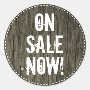 Redonda "EN VENTA AHORA!" Pegatina redondo