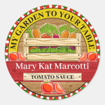 Enlatado desde el Pegatina de la granja del jardín