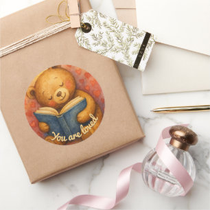 Redonda Eres Amado - Pegatina De Ronda De Oso Cuto