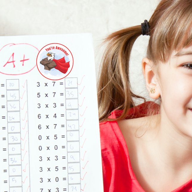 Redonda ¡Eres increíble! Pegatina Super Eagle (Subido por el creador)