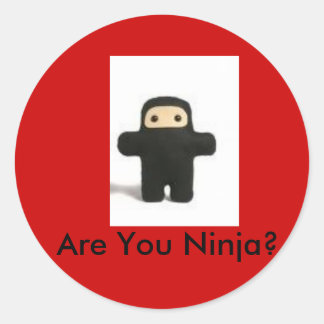 Redonda Eres pegatina Ninja