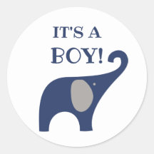 Es un pegatina de los niños elefantes azules