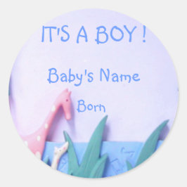 Redonda ES UN Pegatina DE NIÑOS