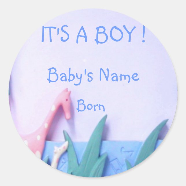 Redonda ES UN Pegatina DE NIÑOS (Anverso)