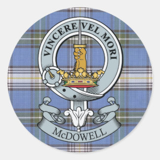 Redonda Escudo McDowell + Pegatina de Tartan