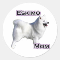 Eskimo American Dog Mom 4 - Pegatina