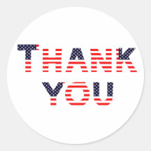Estados Unidos: gracias pegatina